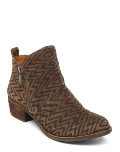 basel leather flat bootie