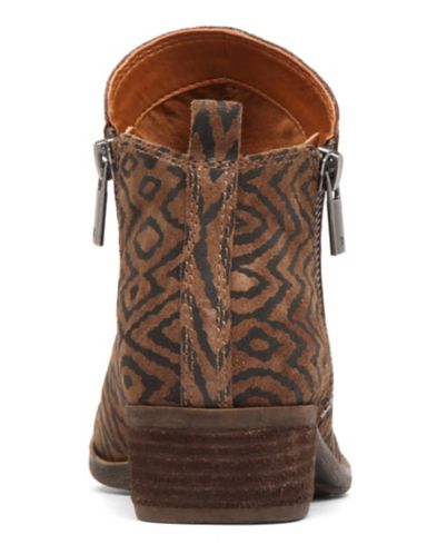 lucky basel flat leather bootie