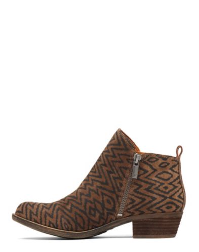 lucky basel flat leather bootie