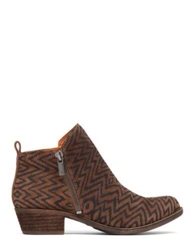 lucky basel flat leather bootie