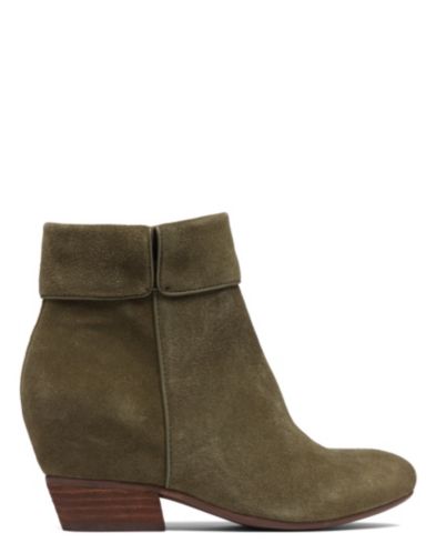 dark olive booties