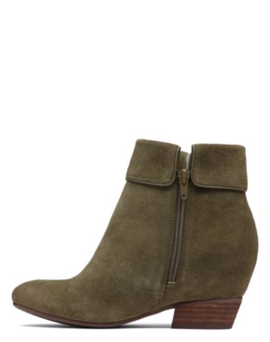 dark olive booties
