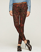 Charlie Skinny Persian Rug Printed Jeans*