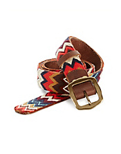 Chevron Embroidered Belt