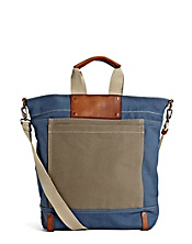 Colorblock Tote Bag