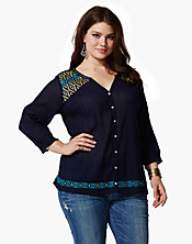 Embroidered Summer Adobe Top
