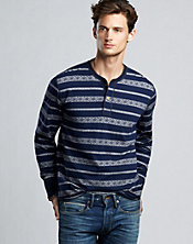 Jacquard Henley
