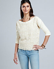 Lace Front Pullover