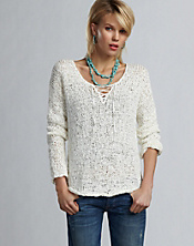 Lace-Up Pullover