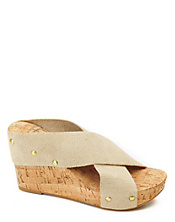 Miller Linen Strap Wedges