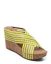 Miller Linen Strap Wedges