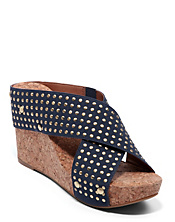 Miller Linen Strap Wedges
