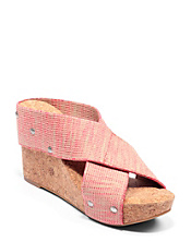 Miller Linen Strap Wedges