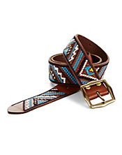 Multi Geometric Embroidered Belt