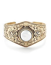 Pearl Set Stone Cuff
