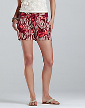 Printed Drawstring Shorts