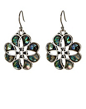 Set Stone Abalone Earrings