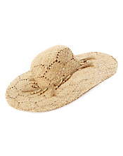 Soledad Openwork Floppy Hat