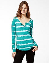 Spring Tie Dye Henley