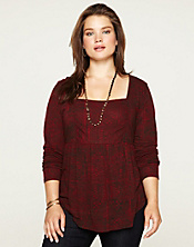 Tribal Ruched Top