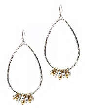Two-Tone Beaded Hoop