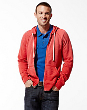 Washed Down Zip Hoodie