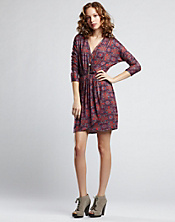 Wrap Print Dress