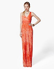 Zebra Halter Maxi Dress