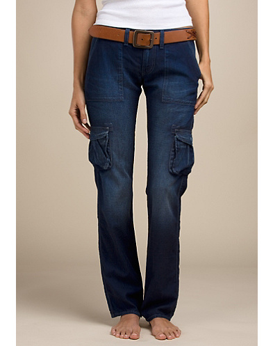 cargo denim jeans women's