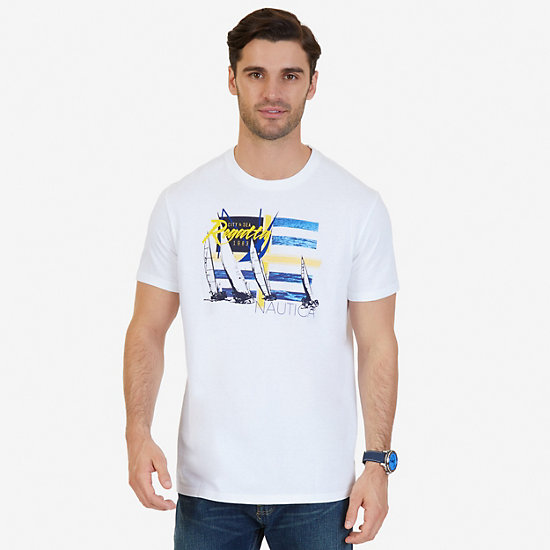 Regatta Graphic T-Shirt,Bright White,large