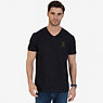Signature Graphic V-Neck T-Shirt,True Black,small