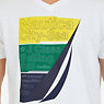City-Sea Graphic V-Neck T-Shirt,Bright White,small