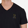 Signature Graphic V-Neck T-Shirt,True Black,small
