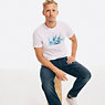 Watercolor Regatta Graphic T-Shirt,Bright White,small