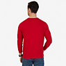 Solid Crew-Neck Long Sleeve T-Shirt,Nautica Red,small