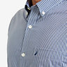 Wrinkle Resistant Striped Shirt,J Navy,small