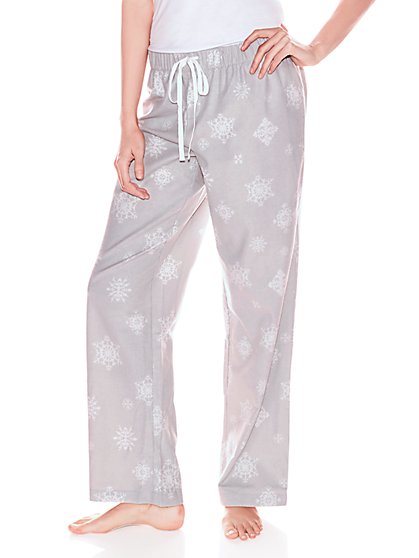 drawstring flannel pajama pants