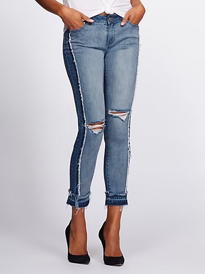 petite destroyed jeans