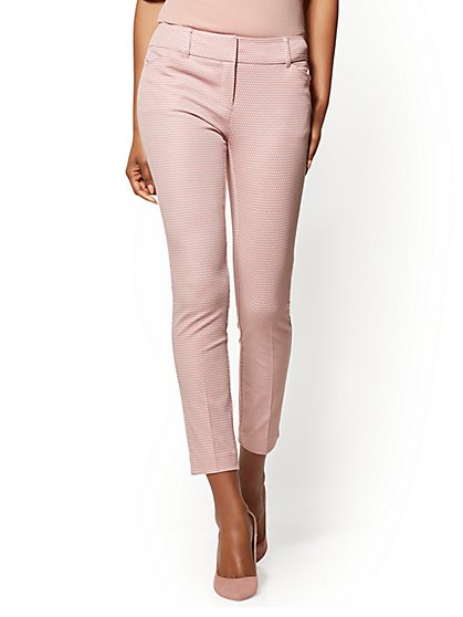 pink ankle pants womens