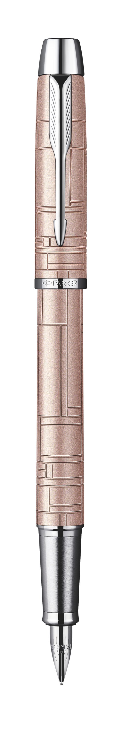 IM Premium Metallic Pink Fountain Pen - Medium stainless steel nib
