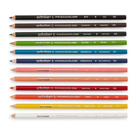 Premier Colored Pencils Prismacolor Soft core set of colored pencil features. prismacolor