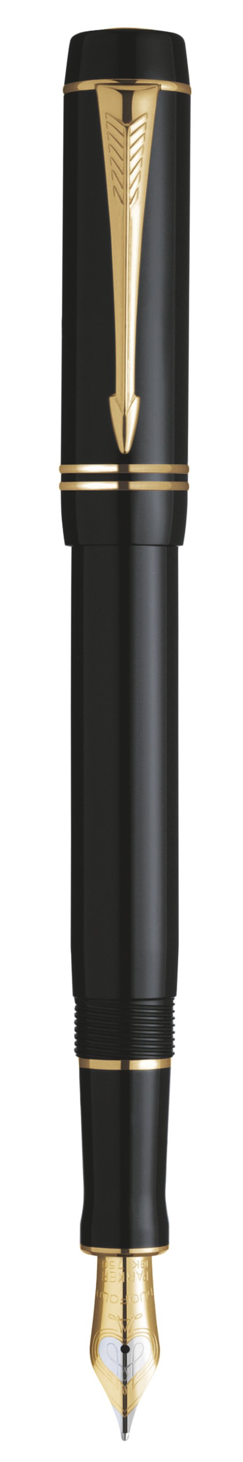 Duofold Black International Fountain Pen - Fine 18K gold nib