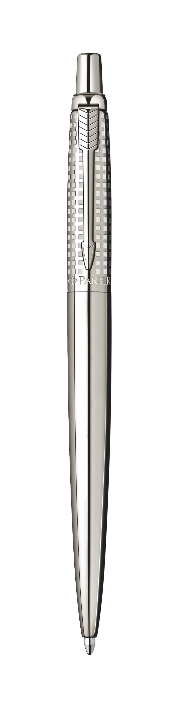 Jotter Premium Shiny Stainless Steel Chiselled Ballpoint