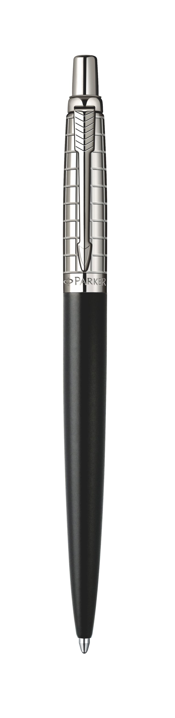 Jotter Premium Satin Black Stainless Steel Chiselled Ballpoint