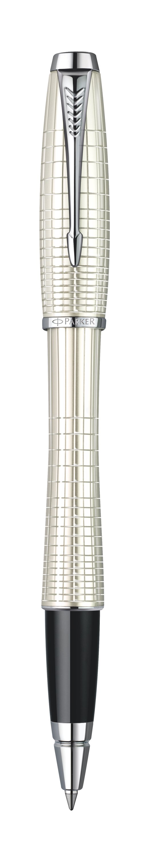 Urban Premium Metallic White Chiselled Rollerball