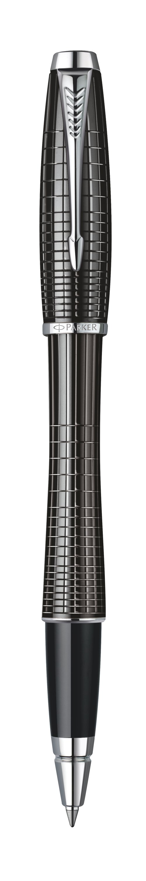 Urban Premium Metallic Black Chiselled Rollerball