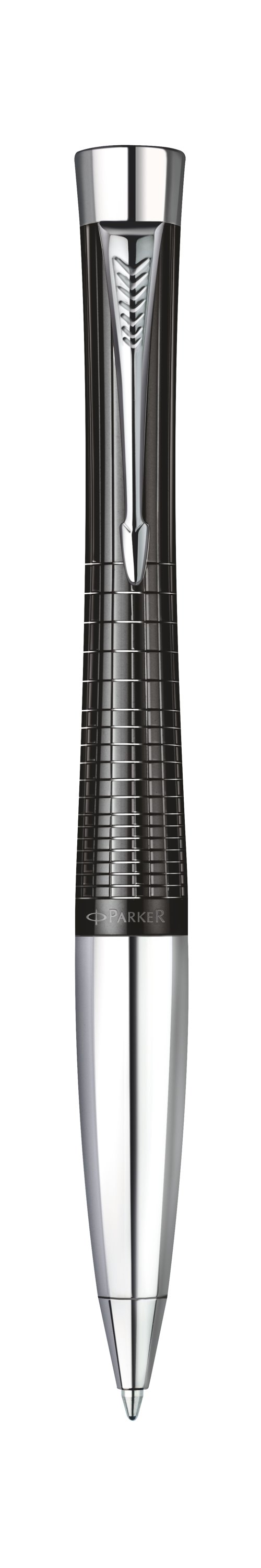 Urban Premium Metallic Black Chiselled Ballpoint