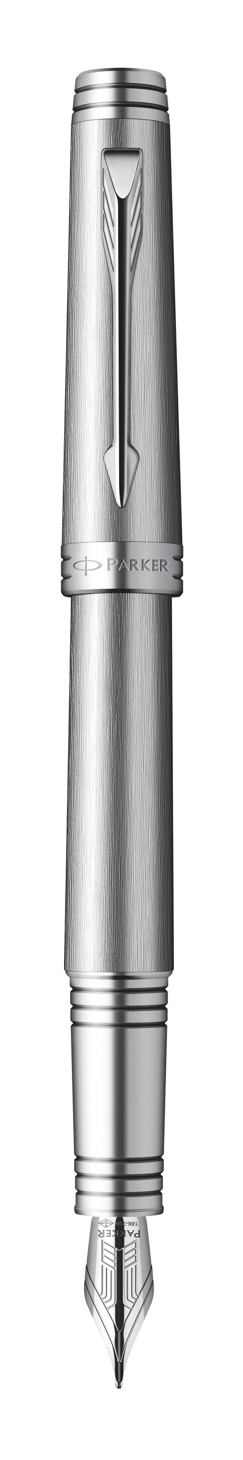 Premier Monochrome Titanium Fountain Pen - Fine 18K gold nib