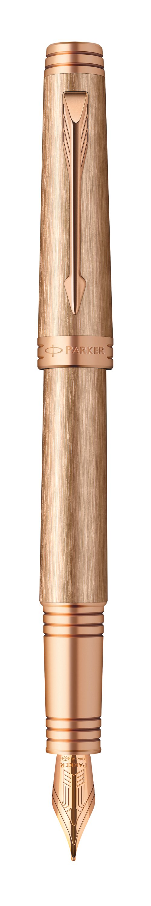 Premier Monochrome Pink Gold Fountain Pen - Medium 18K gold nib