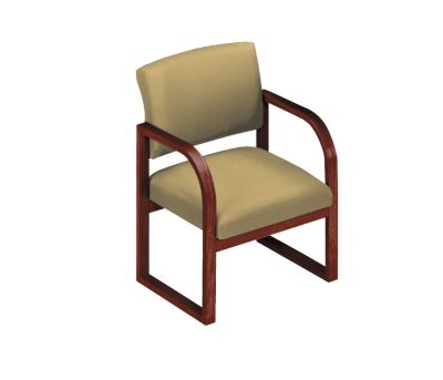 Fabric Upholstered Guest Chair with Arms, CH01236